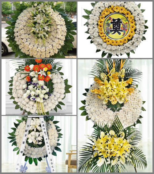 山东青岛胶州市胶东街道贾庄村花圈速递